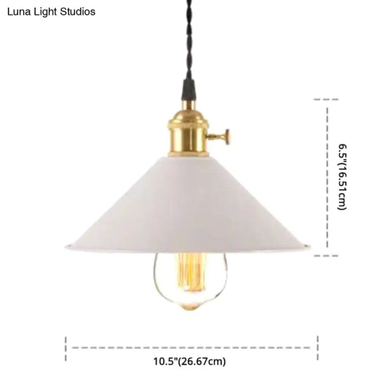 Nordic Industrial Macaron Pendant Light - Colorful Metal 1-Light Lighting