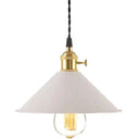 Nordic Industrial Macarons Pendant Light - Metal Colorful 1-Light Lighting White / 8.5’