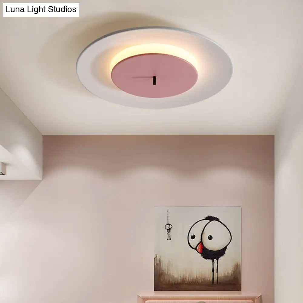 Nordic Led Acrylic Flush Mount Ceiling Light - Stylish Close-To-Ceiling Lighting Fixture
