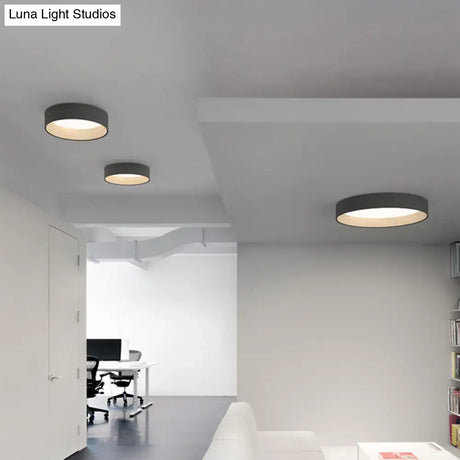 Nordic Led Ceiling Flush Mount Lamp With Acrylic Diffuser For Kitchen