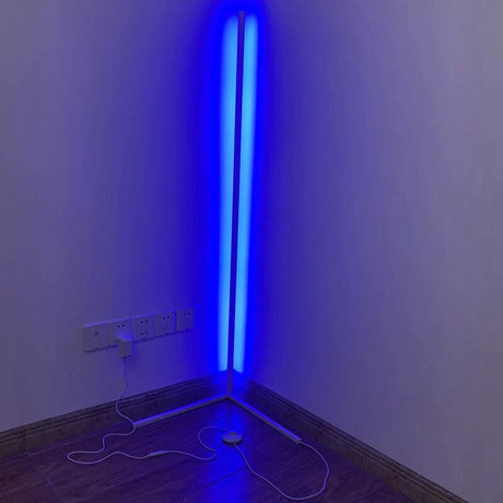 Nordic Led Floor Lamp Rgb Corner Right Angle Lights Coloful Bedroom Lamp Lighting Remote Control