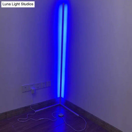 Nordic Led Floor Lamp Rgb Corner Right Angle Lights Coloful Bedroom Lamp Lighting Remote Control