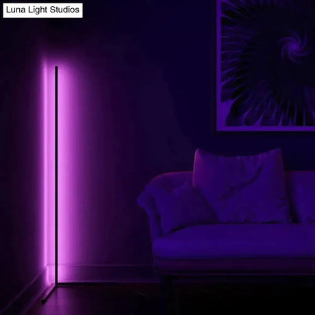 Nordic Led Floor Lamp Rgb Corner Right Angle Lights Coloful Bedroom Lamp Lighting Remote Control