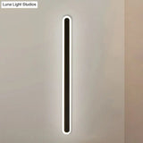 Nordic Led Flush Wall Sconce In Warm/White Light - Elongated Bar Design 16/23.5/31.5 W Acrylic