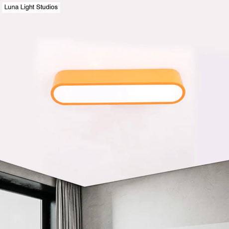 Nordic Led Flushmount Rgb Mathematical Notation Ceiling Lamp With Metal Shade
