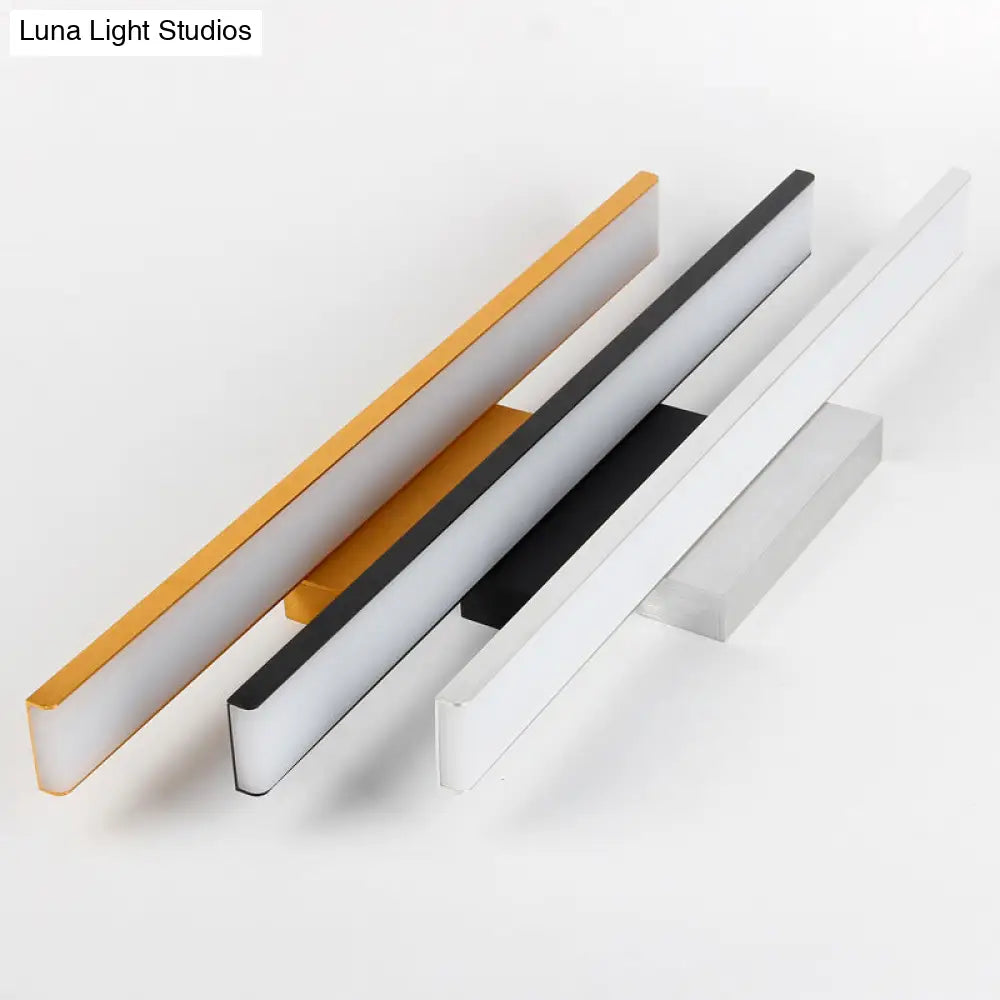 Nordic Led Vanity Light In Sleek Bar Design For Modern Bathroom Decor