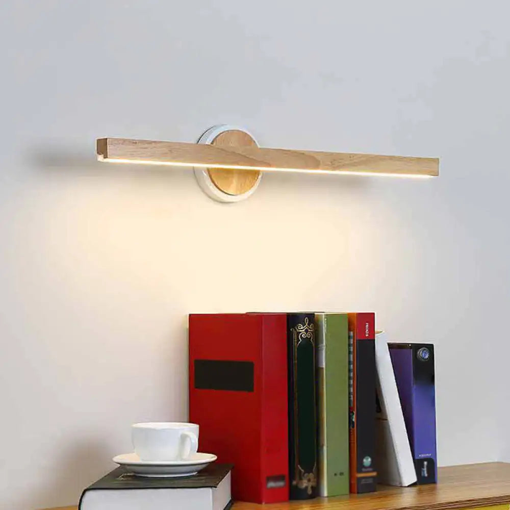 Nordic Led Wooden Vanity Sconce Light For Modern Bathroom Décor Wood