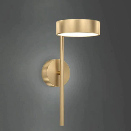Lampe de chevet de luxe Nordic Light Chambre à coucher Applique murale en cuivre