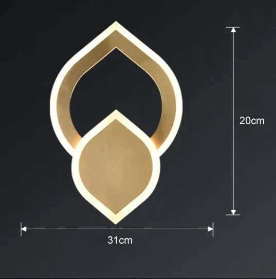 Nordic Light Luxury Room All Copper Wall Lamp Lamps