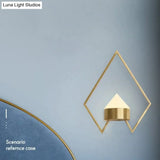 Nordic Living Room Background Copper Wall Lamp Copper Wall Lamps