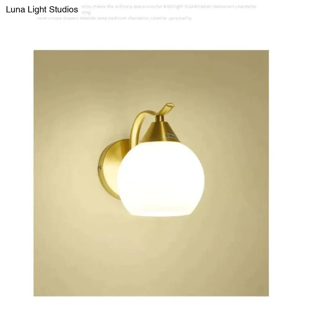 Nordic Living Room Background Wall Bedroom Copper Wall Lamp Copper Wall Lamps