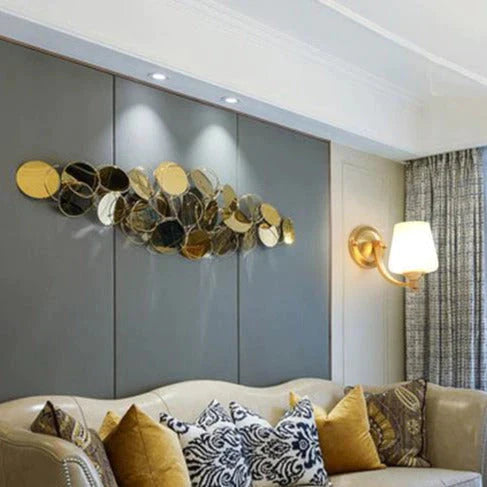 Lampes murales en cuivre pour chambre à coucher nordique