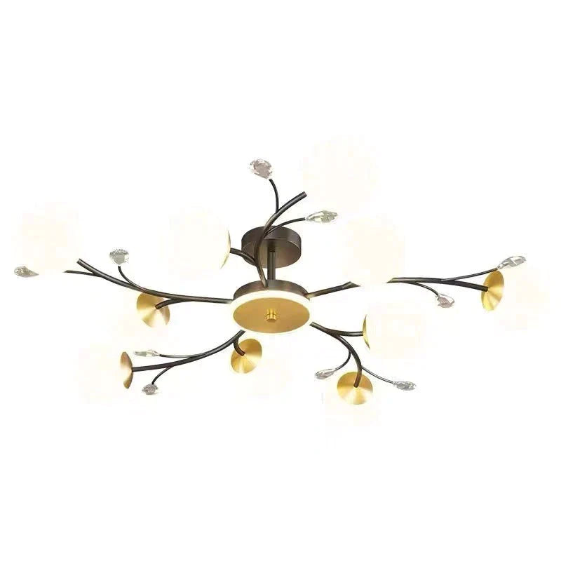 Lampe de salon nordique Plafonnier de luxe à atmosphère moderne simple