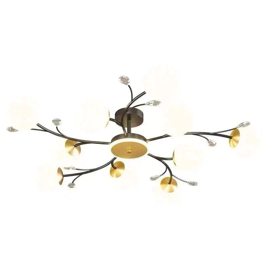 Lampe de salon nordique Plafonnier de luxe à atmosphère moderne simple