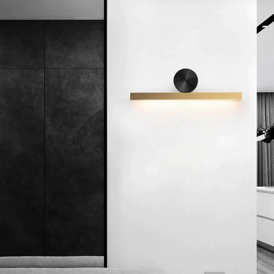 Applique murale en cuivre de couloir de mur de fond moderne créatif simple de luxe nordique
