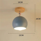 Nordic Macaron Ceiling Lamp Creative Porch Aisle Lights Bay Window Balcony Home Bedroom Cloakroom