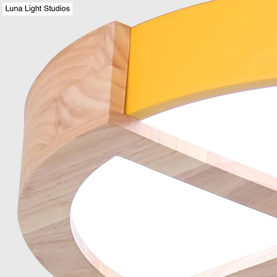 Nordic Macaron Flush Mount Light For Kids’ Bedrooms