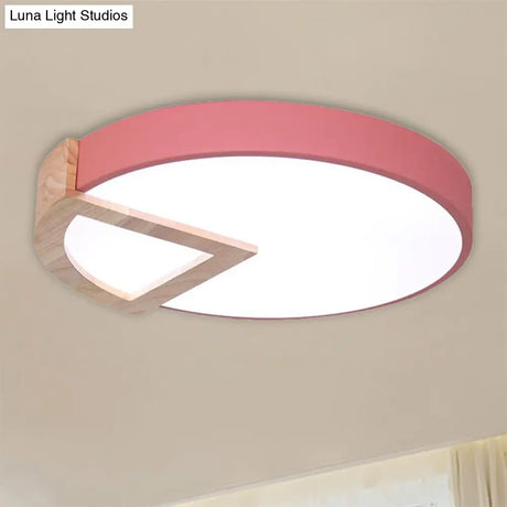 Nordic Macaron Flush Mount Light For Kids’ Bedrooms