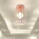Nordic Metal Ceiling Mount Lamp | Oval Flush Light 1 Corridor Lighting -