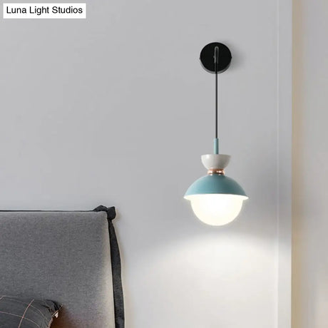 Nordic Mini Macaroon Wall Sconce - Colorful Indoor Lighting For Bedroom And Corridor Decor