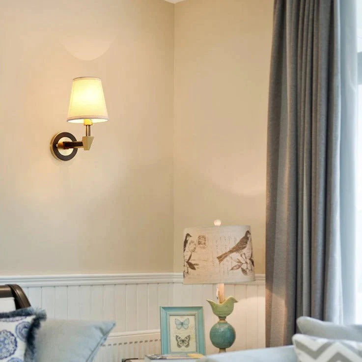 Applique Murale En Cuivre De Chevet De Chambre À Coucher Minimaliste Nordique