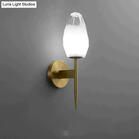 Nordic Minimalist Bedroom Bedside Interior Corridor Villa Staircase Copper Wall Lamp Lamps