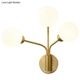 Nordic Minimalist Bedroom Bedside Light Corridor Aisle Full Copper Wall Lamp Copper Wall Lamps