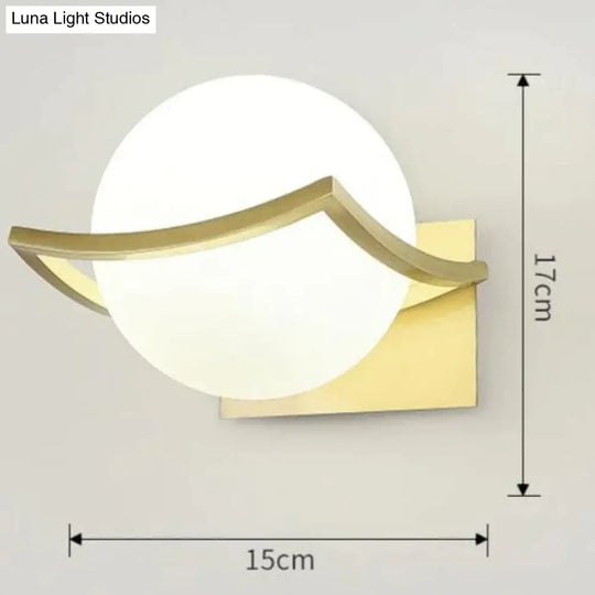 Nordic Minimalist Modern Living Room Background Wall Copper Wall Lamp Copper Copper Wall Lamps