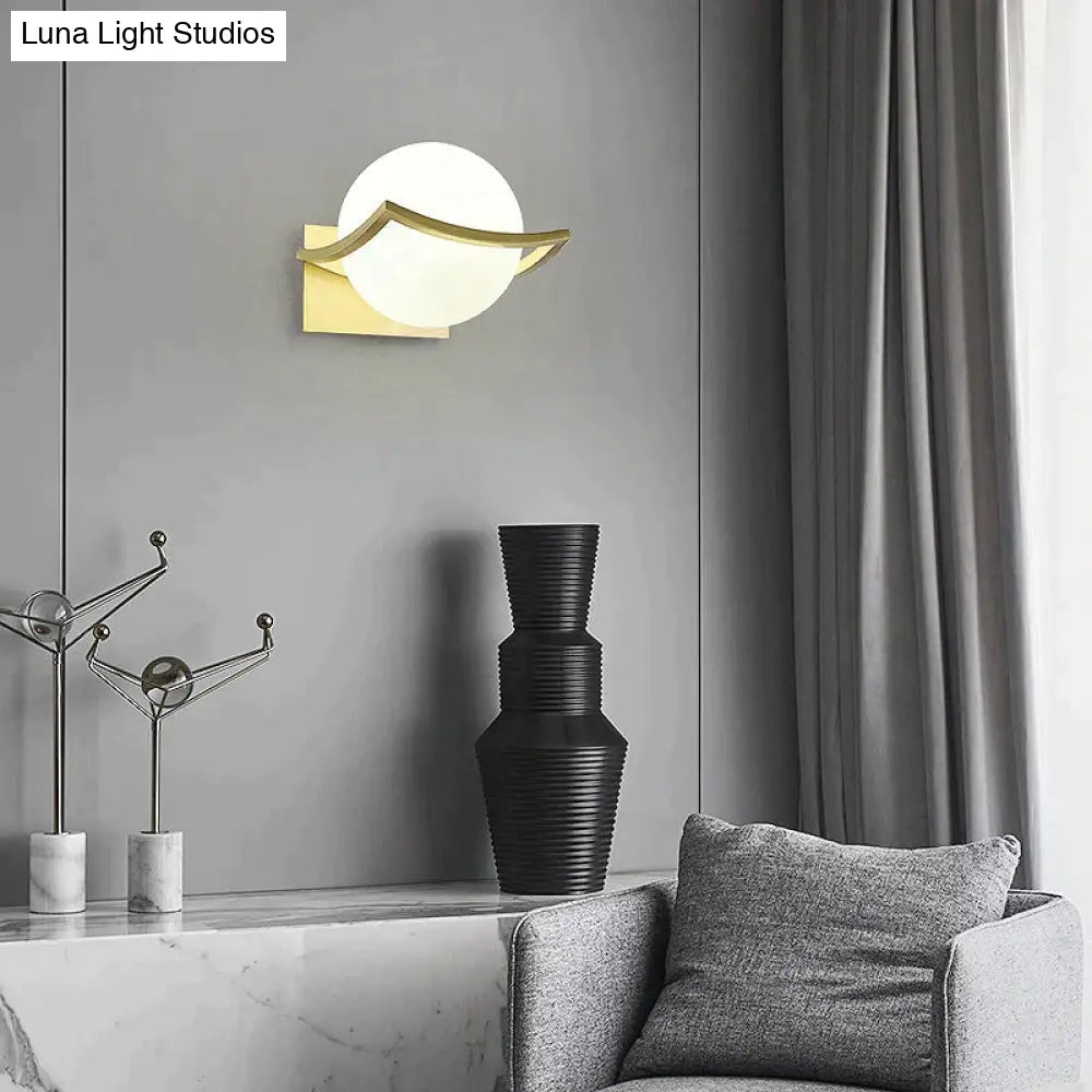 Nordic Minimalist Modern Living Room Background Wall Copper Wall Lamp Copper Copper Wall Lamps