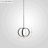 Nordic Modern Geometry Simple Rotary Pendant Lights Designer Luminarias Circular Hanging Lamp Bar