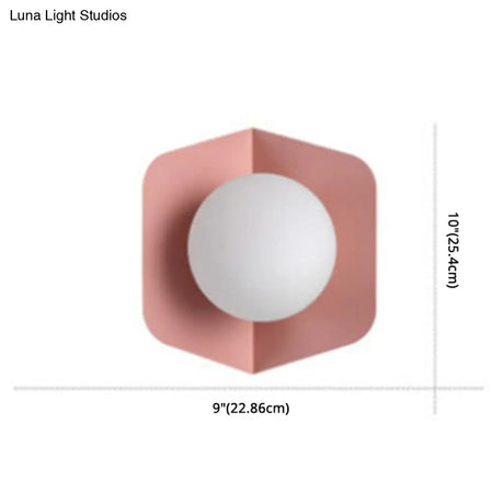 Nordic Modern Macaroon Metal Led Sconce - Stylish Indoor Decoration