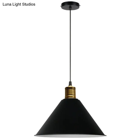 Nordic Style Metal Hanging Pendant Lamp With Modern Design - Ideal For Restaurant Ceilings Black /