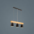 Nordic Modern Wood Island Pendant With Metal Lampshade: Stylish Hanging Lamp For Work Rooms 3 /
