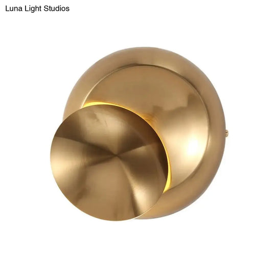 Nordic Moon-Shaped Led Sconce: Moveable Bedside Wall Light