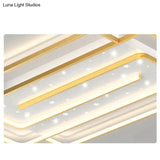 Nordic Simple Light Luxury Atmosphere Square Living Room Bedroom Ceiling Lamp Ceiling