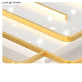 Nordic Simple Light Luxury Atmosphere Square Living Room Bedroom Ceiling Lamp Ceiling