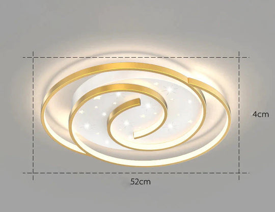 Plafonnier de chambre à coucher de salon de luxe de lumière d'ambiance moderne nordique simple