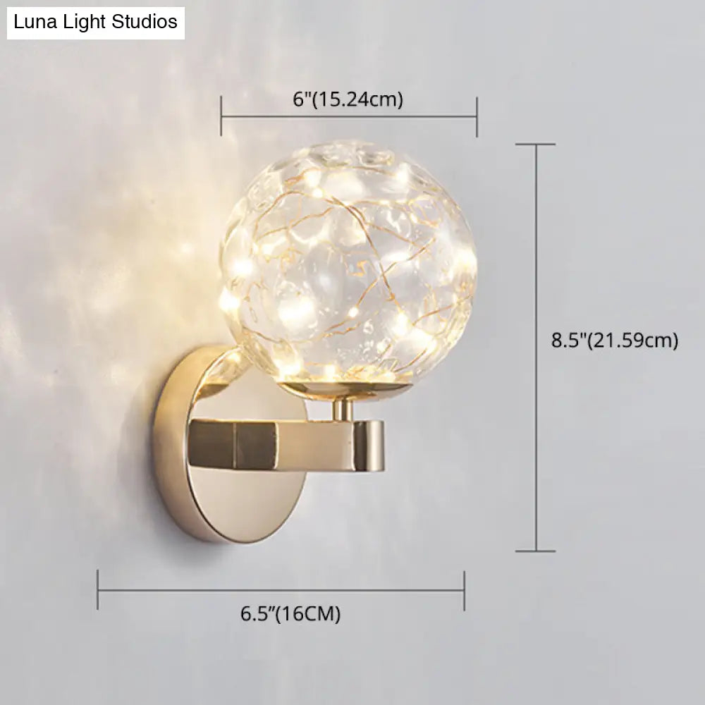 Nordic Star Wall Lamp: Modern Sconce Light For Bedroom Or Living Room