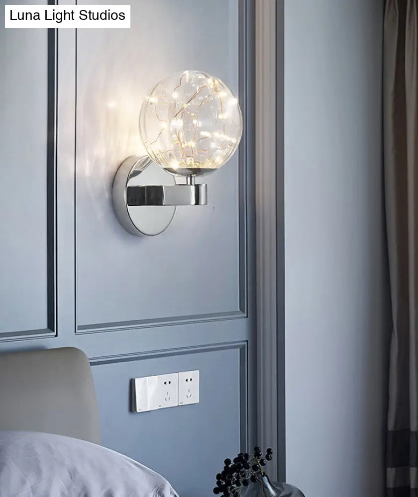 Nordic Star Wall Lamp: Modern Sconce Light For Bedroom Or Living Room