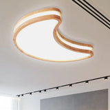 Nordic Style Acrylic White Led Ceiling Lamp For Kid’s Bedroom - Sky Mount Light / Moon