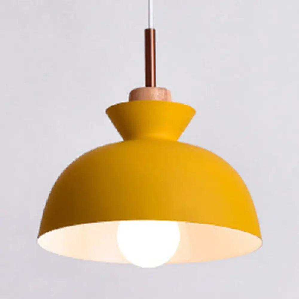Nordic Style Aluminum Pendant Lamp With Hanging Shade Ideal For Porch Lighting Yellow / 11
