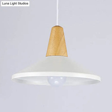 Nordic Style Aluminum & Wood Pendant Light - Perfect For Study Room