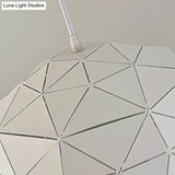 Nordic Style Domed Ceiling Light Fixture - 12’/14’ 1-Light Pendant In Black/White For Coffee Shop