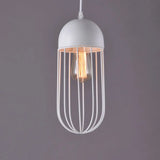 Nordic Style Geometric Metal Pendant Light For Restaurants White / C