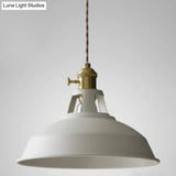 Nordic Style Hanging Lamp With Metal Shade And Colorful Macaron Finish For Kitchen Barn