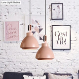 Nordic Style Metal Ceiling Pendant Light With Dome Shade For Living Room - Black/Grey