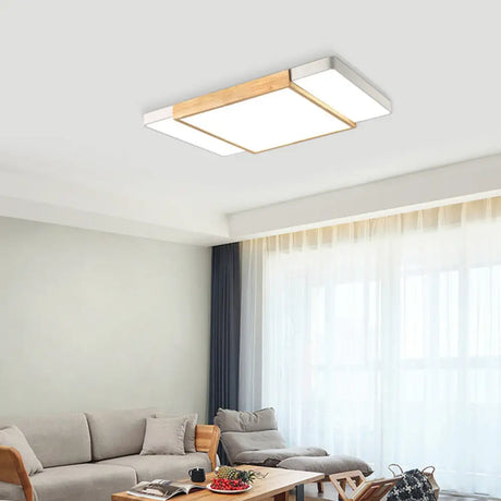 Nordic Style Wood And Metal Ceiling Lights’ Alternatively: ’Squared Lights In Metal’