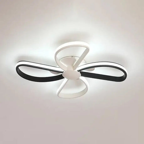 Nordic Stylish Led Ceiling Lamp - Blossom Shape Ideal For Kid’s Bedroom Black / White
