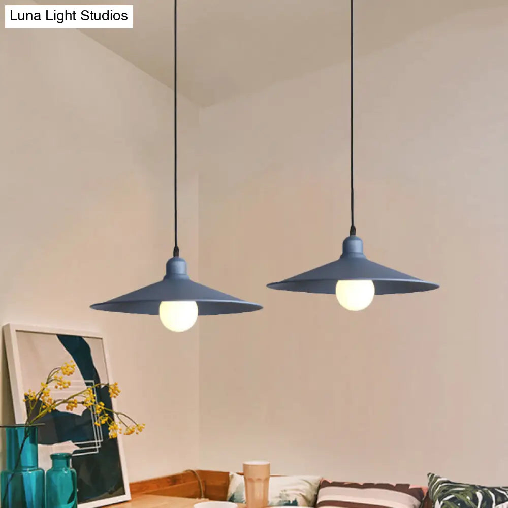 Nordic Stylish Metal Cone Pendant Lamp - Single Light For Industrial Ambiance In Your Space