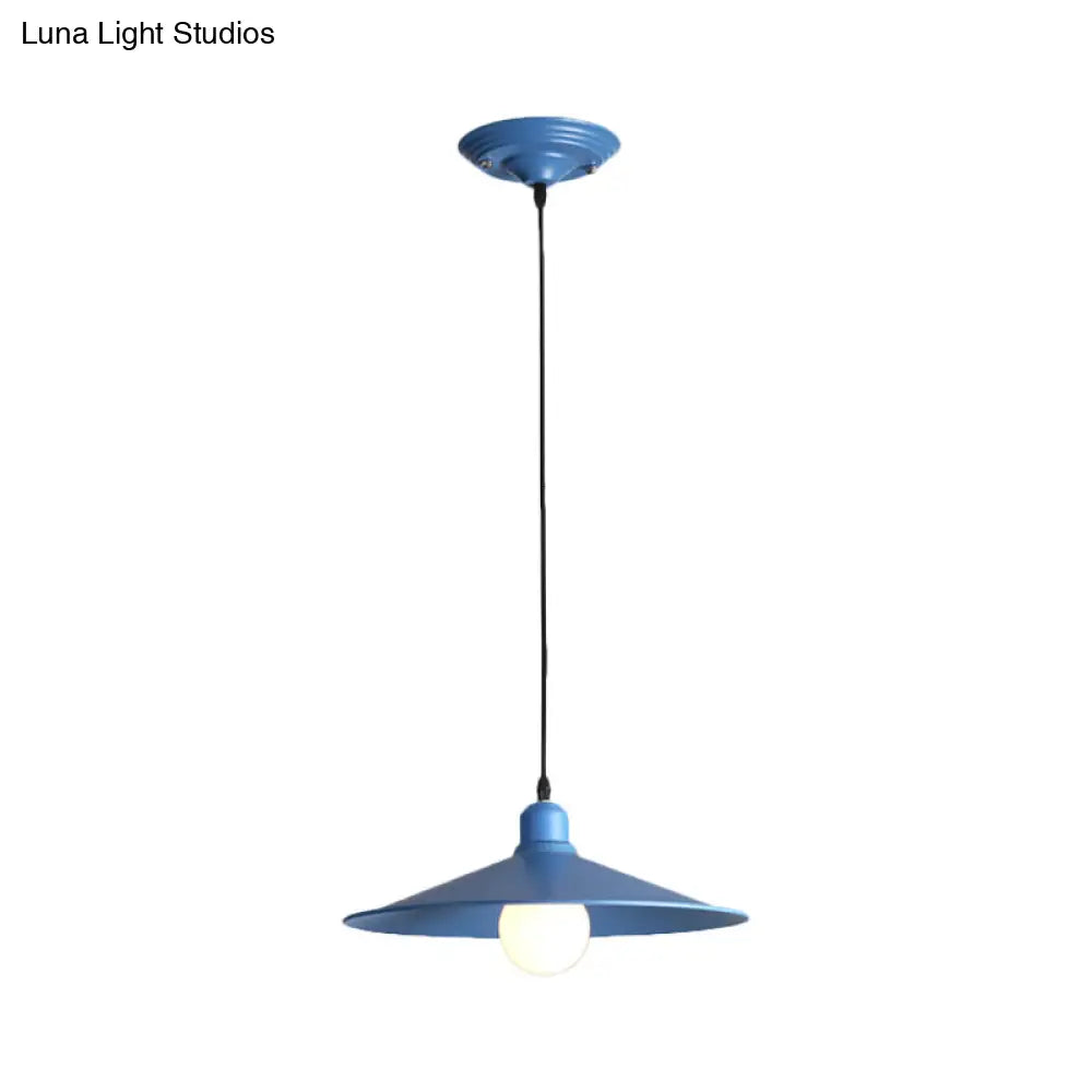 Nordic Stylish Metal Cone Pendant Lamp - Single Light For Industrial Ambiance In Your Space